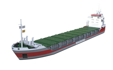 c4d大型运输船模型