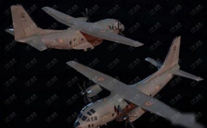 C-27J战术运输机军事飞机模型下载