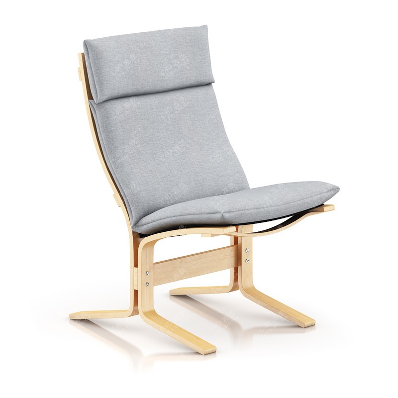 单人木质椅子艺术装饰家具模型