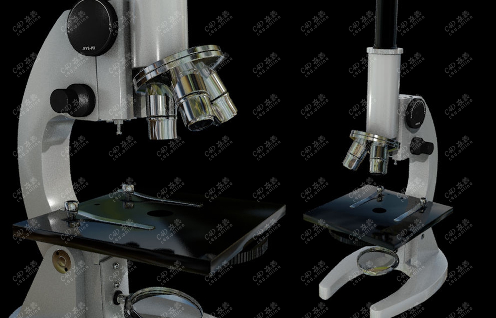 高品质显微镜光学设备模型