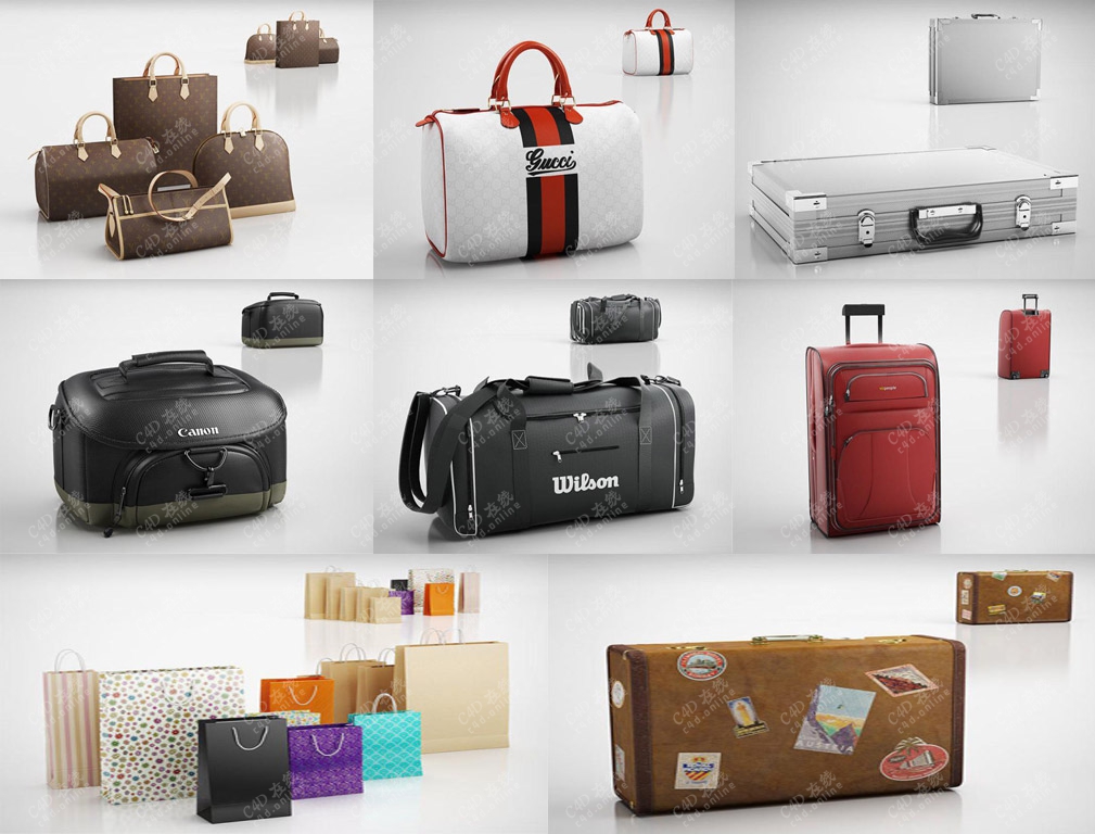 手提包行李箱模型合集
