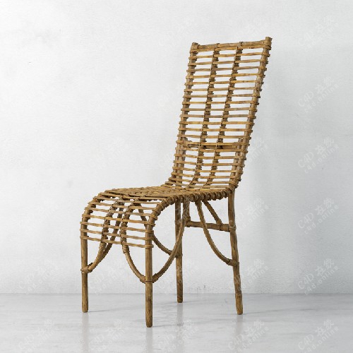 椅子竹椅模型