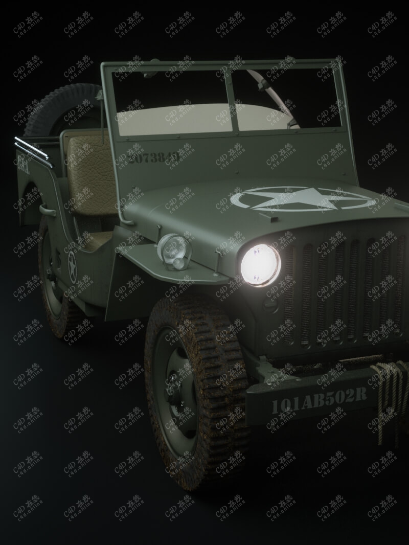 吉普车jeep汽车模型