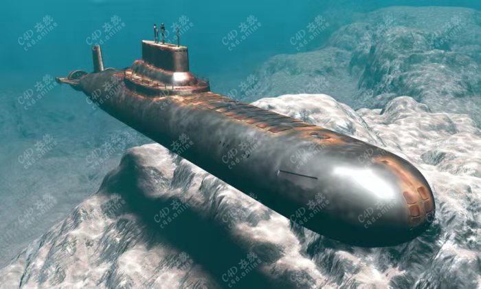水下核潜艇模型