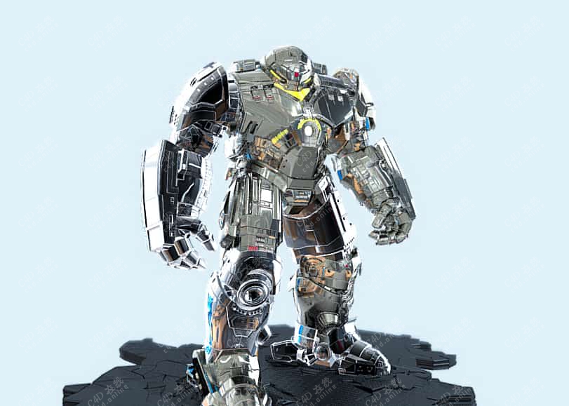 机器人钢铁人机甲战士模型
