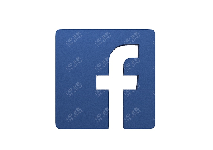 脸书Facebook标志模型