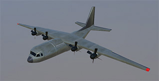 军用大飞机物资运输飞机模型