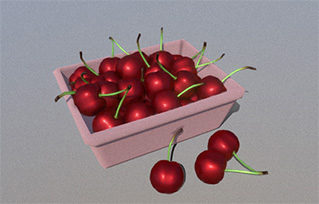 车厘子樱桃水果模型