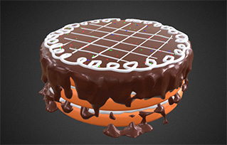 巧克力蛋糕模型