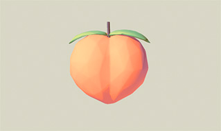 卡通桃子水蜜桃水果