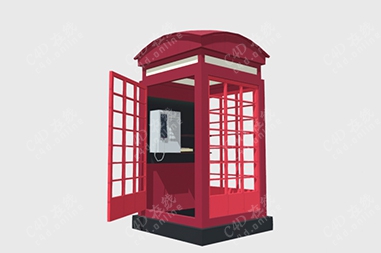 英式伦敦风街头电话亭
