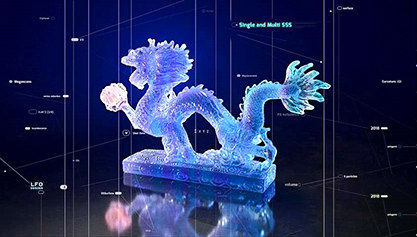 传统中国龙神兽龙戏珠