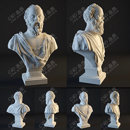 哲学家苏格拉底人物雕塑
