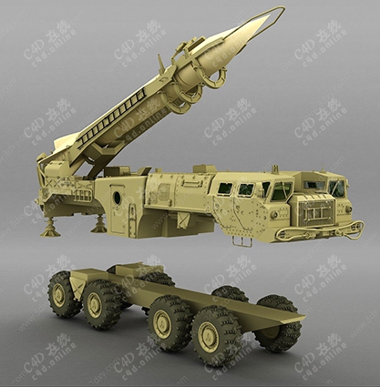 军事武器导弹火箭车