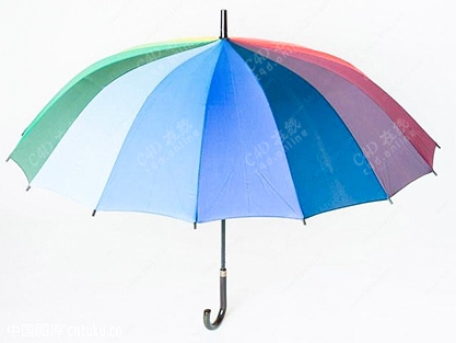 长柄伞彩虹雨伞