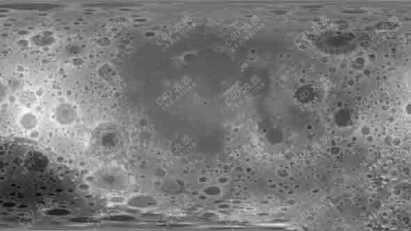 月球置换纹理贴图