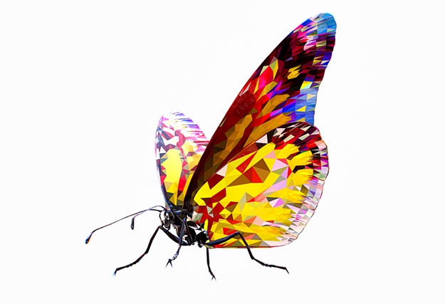 蝴蝶艺术摆件模型