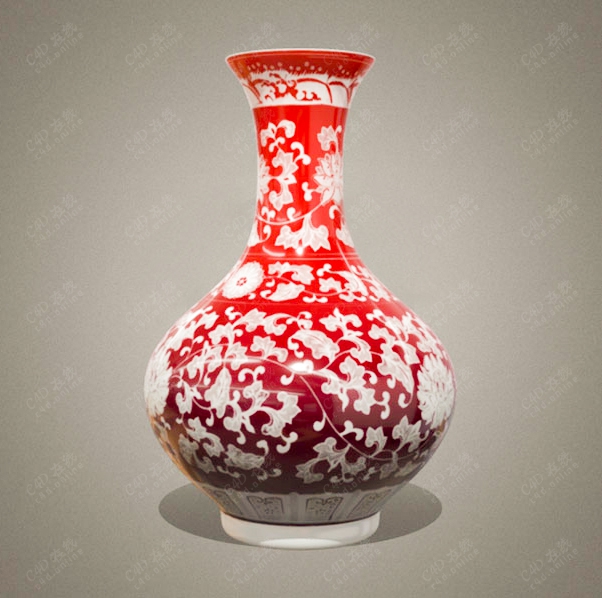 中国白瓷花瓶瓷器