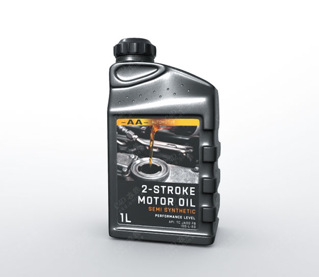 汽油柴油机油瓶子模型